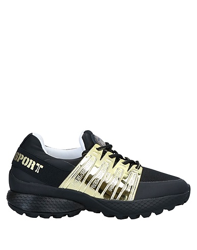 PLEIN SPORT Sneakers Black Textile fibres, Other Fibres