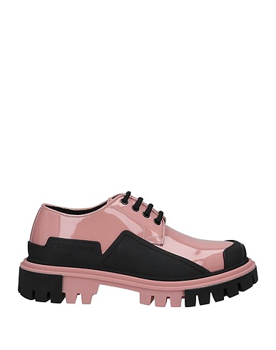 DOLCE&GABBANA Laced shoes Pink 100% Calfskin