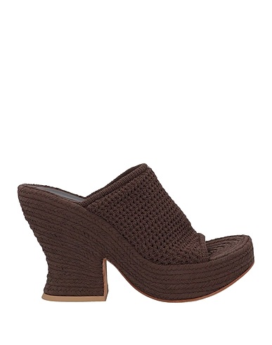 BOTTEGA VENETA Sandals Chocolate brown Textile fibres