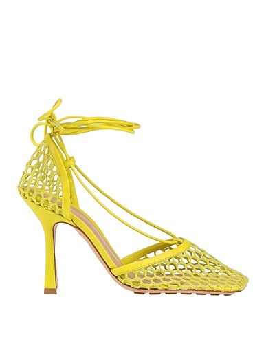 BOTTEGA VENETA Court Lime green Soft Leather, Textile fibres