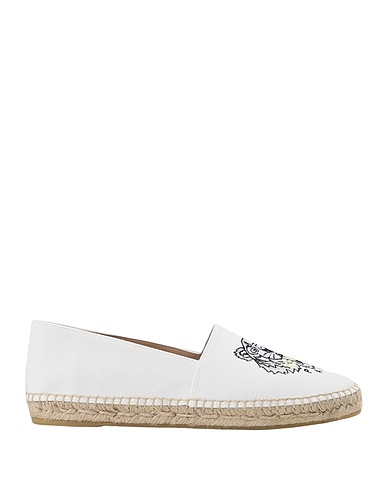 KENZO Espadrilles White Textile fibres, String