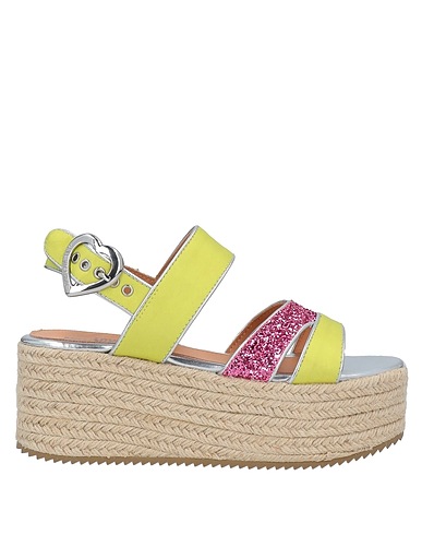 LOVE MOSCHINO Espadrilles Yellow Textile fibres, Other Fibres