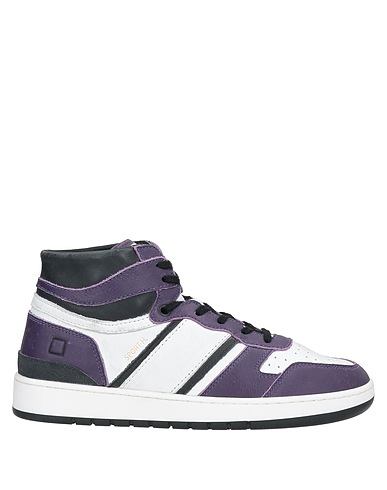 D.A.T.E. Sneakers Dark purple Calfskin