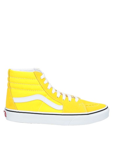 VANS Sneakers Yellow Textile fibers, Leather