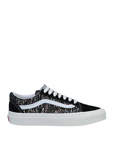 VANS Sneakers Black Leather, Textile fibers