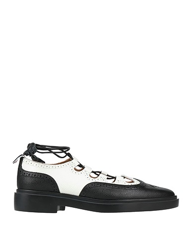 THOM BROWNE Schnürschuhe Schwarz Leder