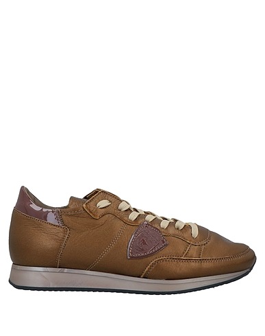 PHILIPPE MODEL Sneakers Bronze Soft Leather, Shearling