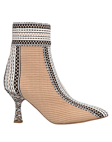 ANTOLINA Paris Stivaletti Beige Fibre tessili, Pelle