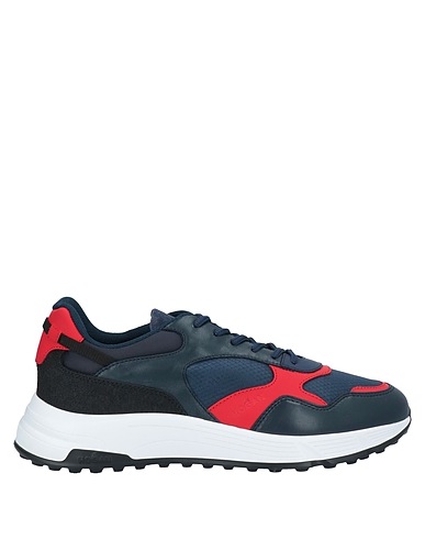 HOGAN Sneakers Midnight blue Leather, Textile fibres, Other Fibres