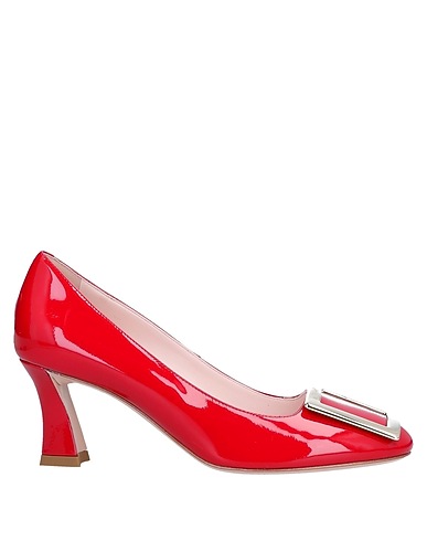 ROGER VIVIER Court Red Soft Leather