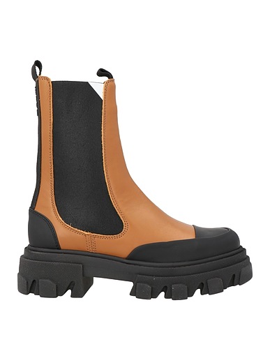 GANNI Ankle boot Brown Soft Leather