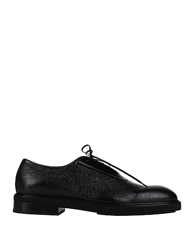 SERGIO ROSSI Laced shoes Black Soft Leather