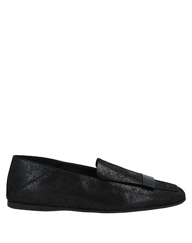 SERGIO ROSSI Loafers Black Soft Leather