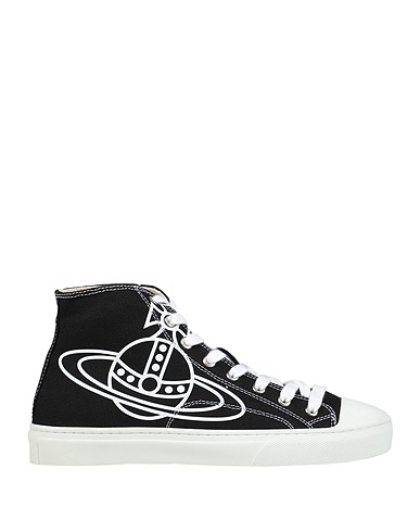 VIVIENNE WESTWOOD Sneakers PLIMSOLL HIGH TOP CANVAS Black Textile fibres