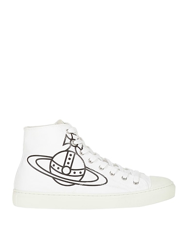 VIVIENNE WESTWOOD Sneakers PLIMSOLL HIGH TOP CANVAS	 White Textile fibers