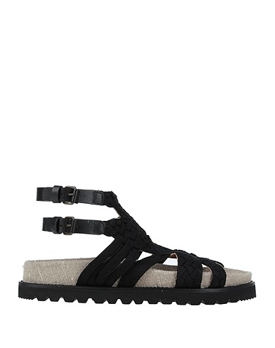 ALBERTA FERRETTI Sandals Black Textile fibres