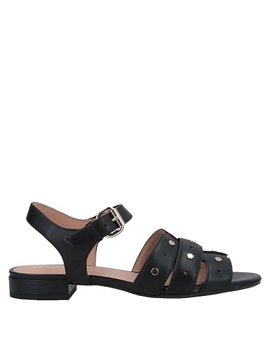 GEOX Sandals Black Soft Leather