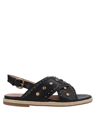 GEOX Sandals Black Soft Leather