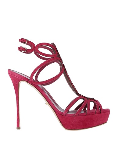 SERGIO ROSSI Sandals Garnet Leather