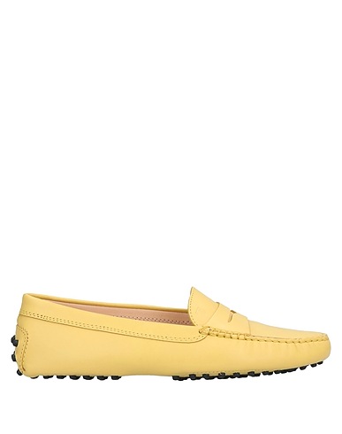 TOD'S Loafers Pastel yellow Soft Leather