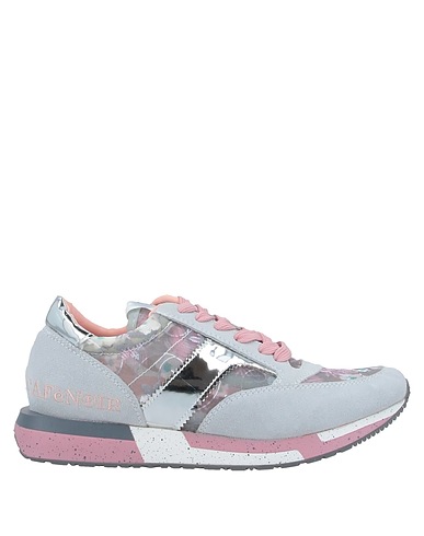 CAFèNOIR Sneakers Light grey Textile fibres, Soft Leather