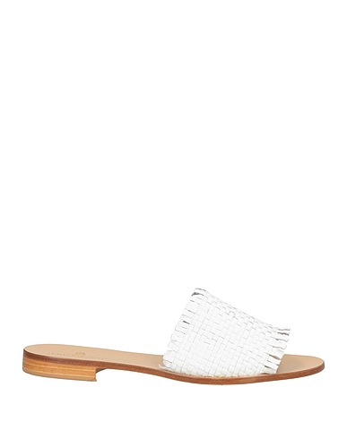 PAOLO FERRARA Sandalen Weiß Leder