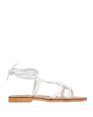 CHATULLE Flip flops White Textile fibers