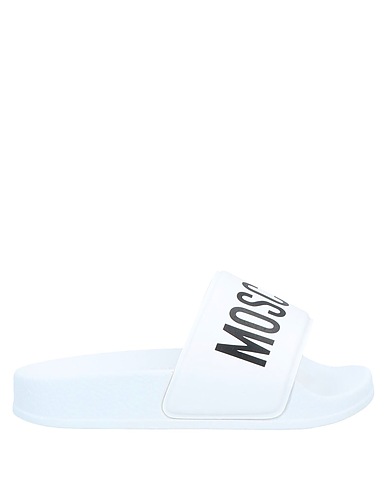 MOSCHINO TEEN Ciabatte e pantofole Bianco PVC - Polivinilcloruro