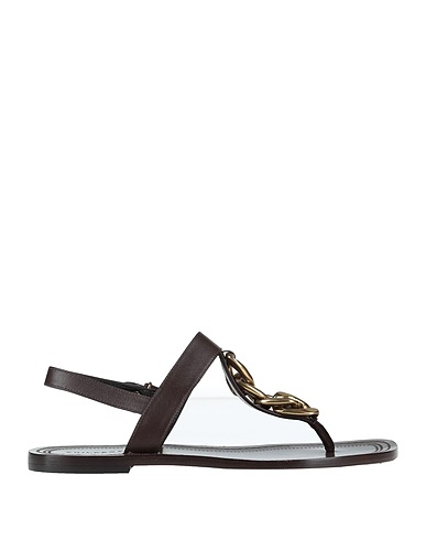 PHILOSOPHY di LORENZO SERAFINI Flip flops Chocolate brown Leather