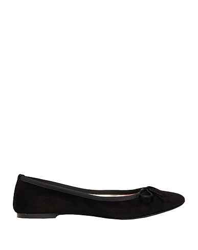8 by YOOX Ballet flats WIDE-FIT BALLET FLAT
 Black 100% Ovine leather