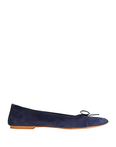 8 by YOOX Ballerines WIDE-FIT BALLET FLAT
 Bleu nuit 100% Cuir d'ovin