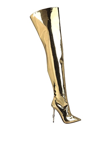 PHILIPP PLEIN Boots Gold Textile fibres