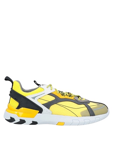 GEOX Sneakers Giallo Fibre tessili, Altre Fibre