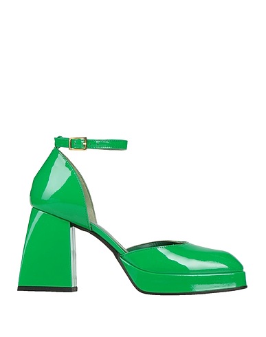 GIAMPAOLO VIOZZI Pump SANDAL
 Green Soft Leather