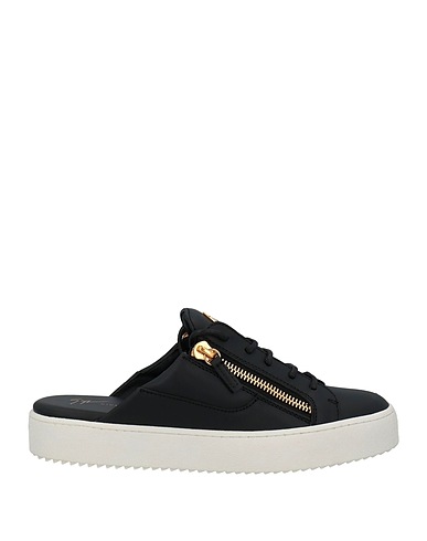 GIUSEPPE ZANOTTI Mule e zoccoli Nero Pelle