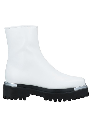 JEFFREY CAMPBELL ショートブーツ ホワイト 紡績繊維