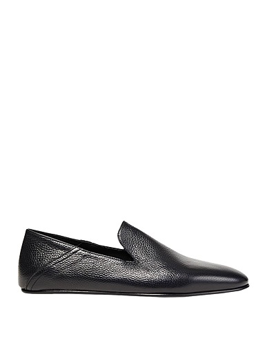 8 by YOOX Loafers LEATHER FLAT SLIPPER Black Soft Leather