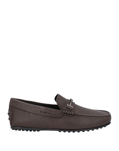 TOD'S Loafers Dark brown Soft Leather