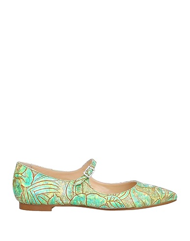 SPAZIOMODA Ballerinas Säuregrün Leder
