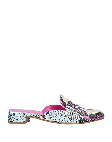 SPAZIOMODA Mules and clogs Fuchsia Soft Leather