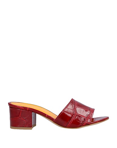SPAZIOMODA Sandals Burgundy Soft Leather