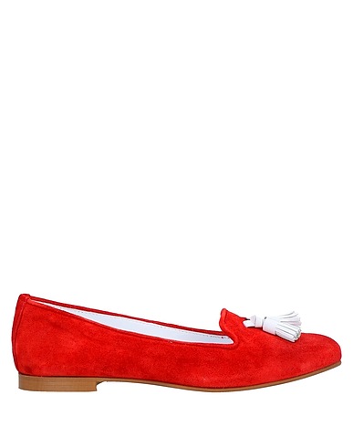 SPAZIOMODA Loafers Red Soft Leather