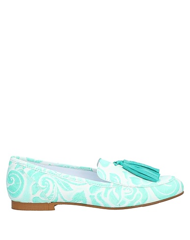 SPAZIOMODA Loafers Light green Soft Leather