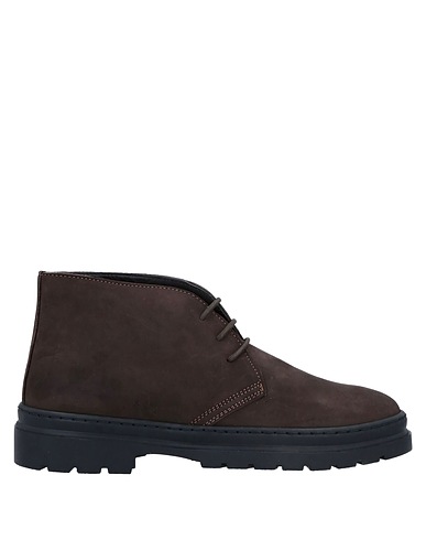 CAFèNOIR Ankle boot Dark brown Soft Leather
