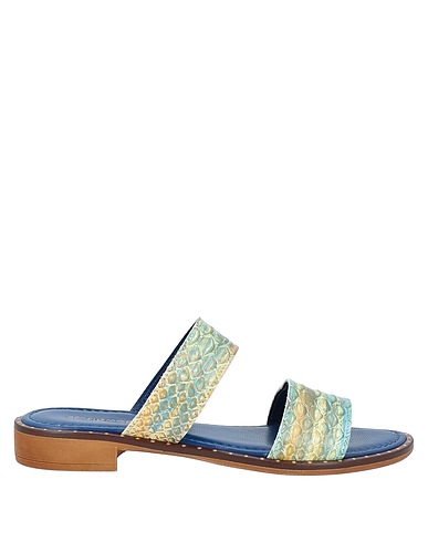 SPAZIOMODA Sandals Light green Soft Leather