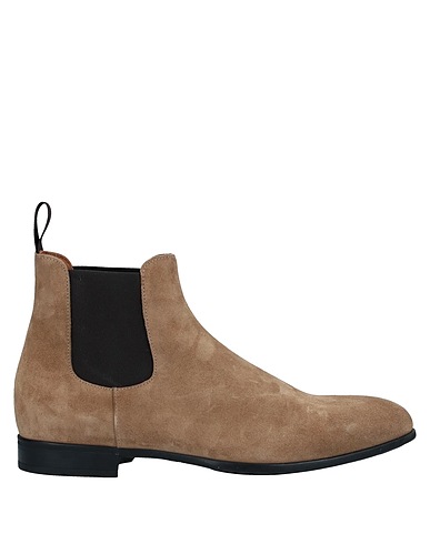 DOUCAL'S Boots Camel Soft Leather, Textile fibers