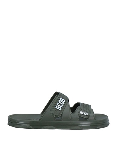 GCDS Sandals Military green Rubber