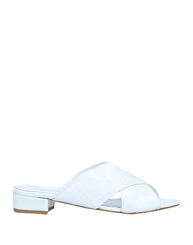 SPAZIOMODA Sandals White Soft Leather