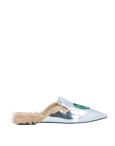 CHIARA FERRAGNI Mules and clogs Silver Textile fibers