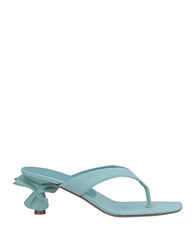 LE SILLA Infradito Celeste Pelle, Altre Fibre